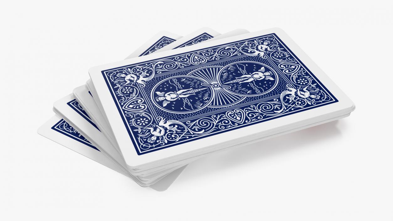 Stack of Playing Cards 3D