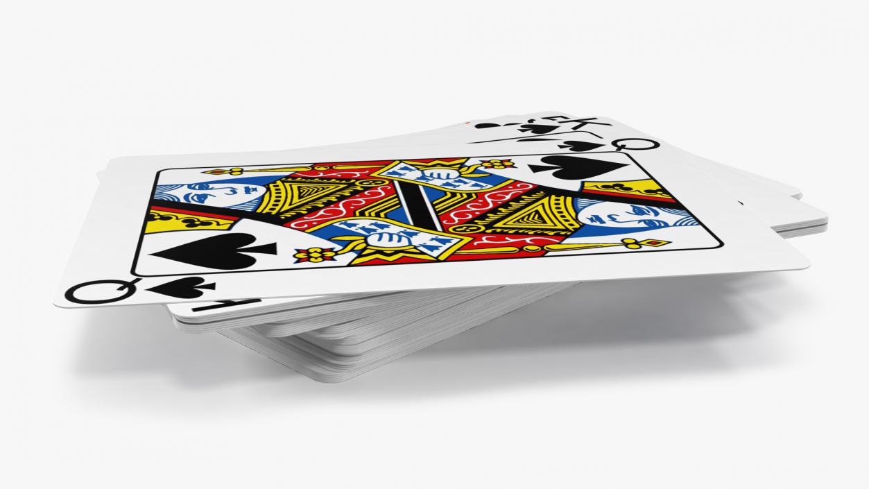 Stack of Playing Cards 3D
