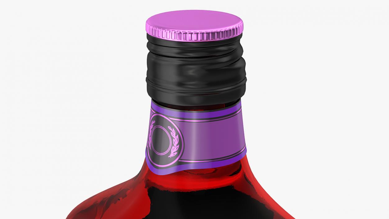 Rum Bottle 80 vol 3D