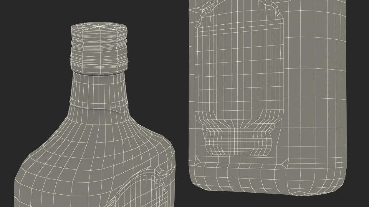 Rum Bottle 80 vol 3D