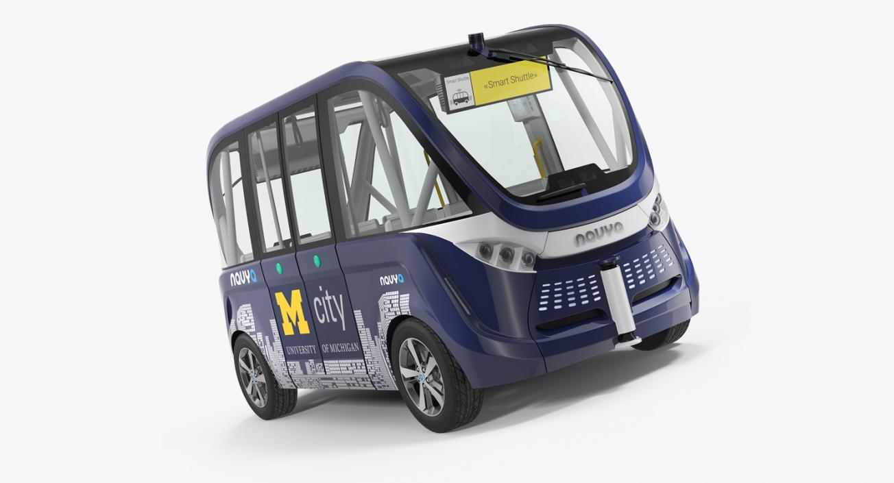 3D model Driverless Bus Navya Arma