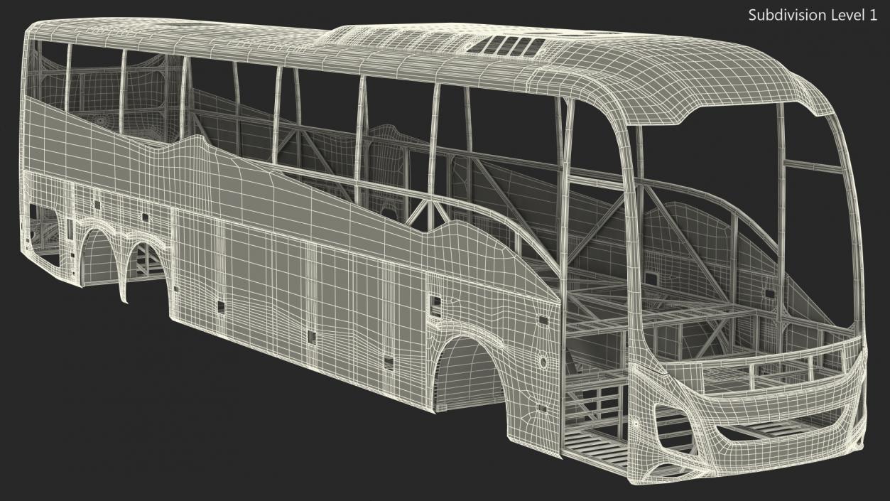 3D model Coach Bus Body Frame
