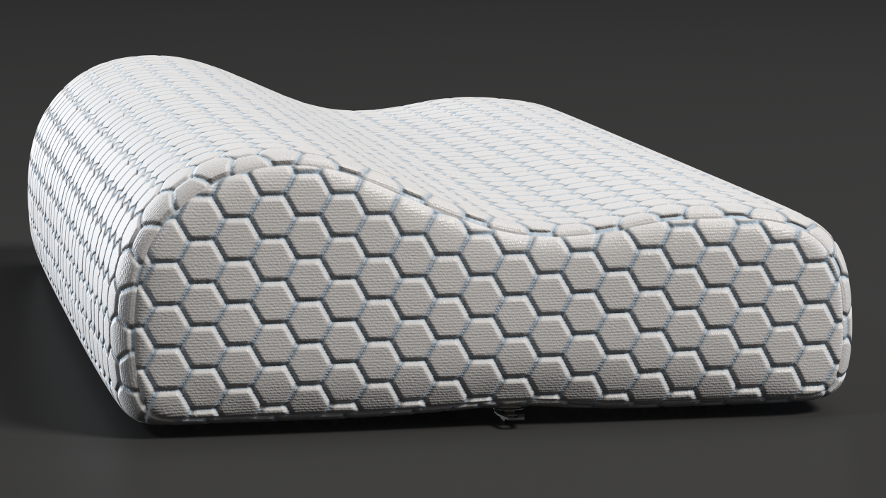 Ergonomic Orthopedic Pillow 3D
