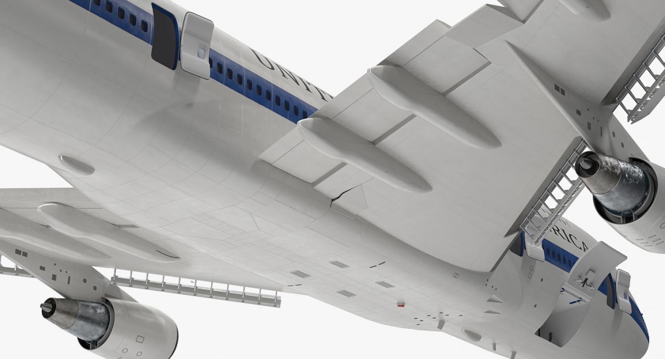 3D Boeing E4B Nightwatch Rigged model
