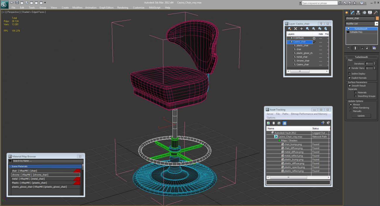 Casino Chair 3D