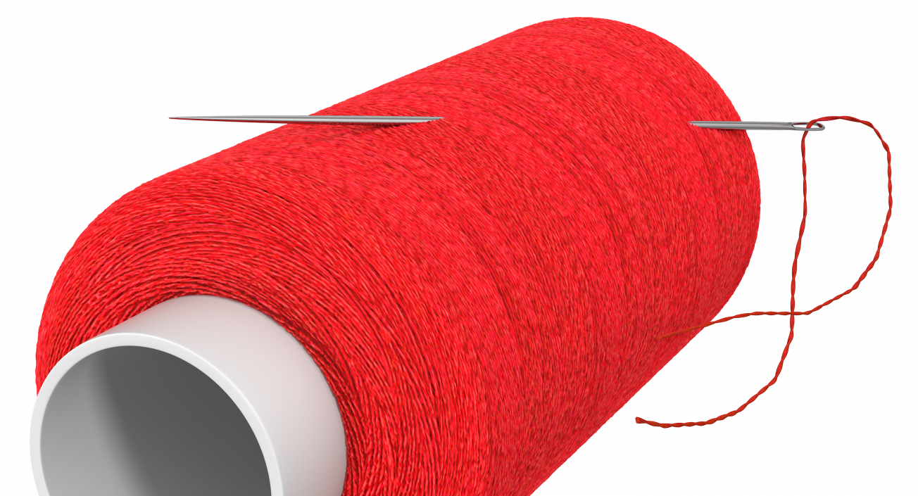 3D Small Sewing Thread with Needle