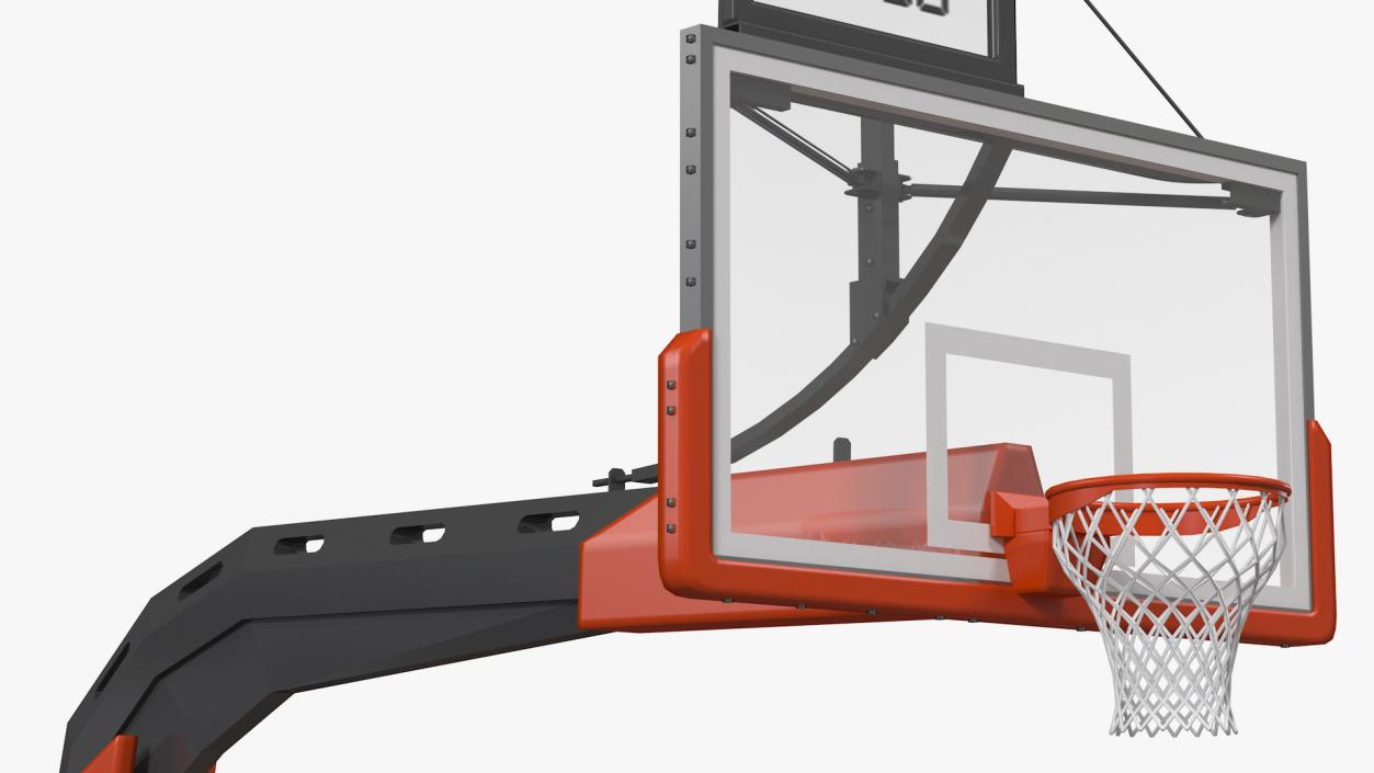 Hydraulic Portable Basketball Hoop 3D model