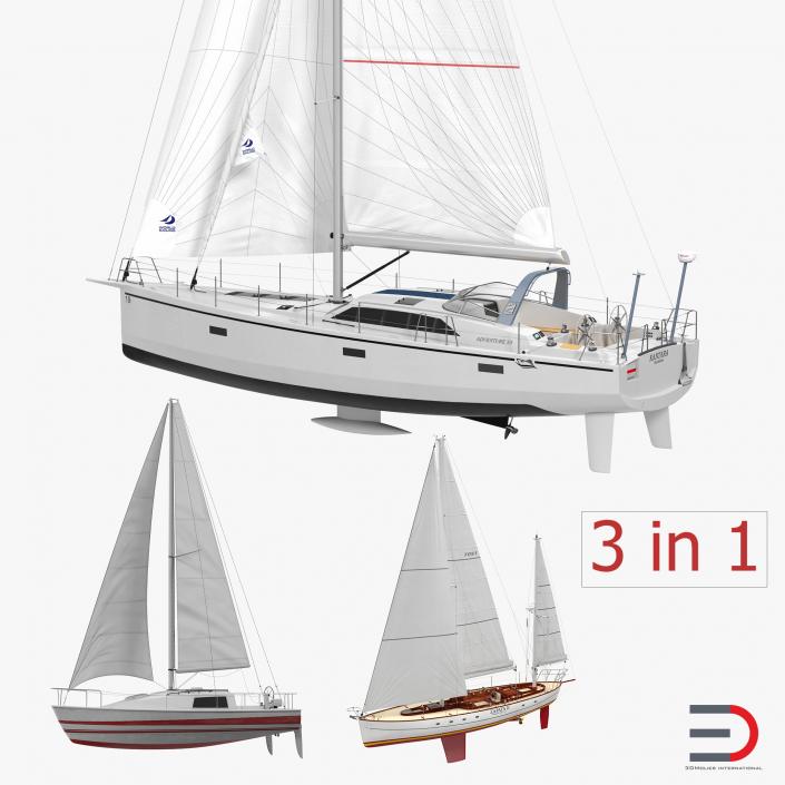3D model Sailing Yachts Collection