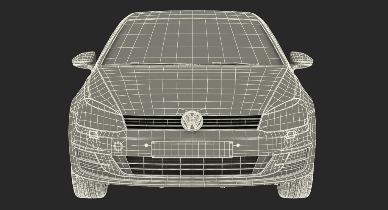 3D Volkswagen Golf 2017 Simple Interior