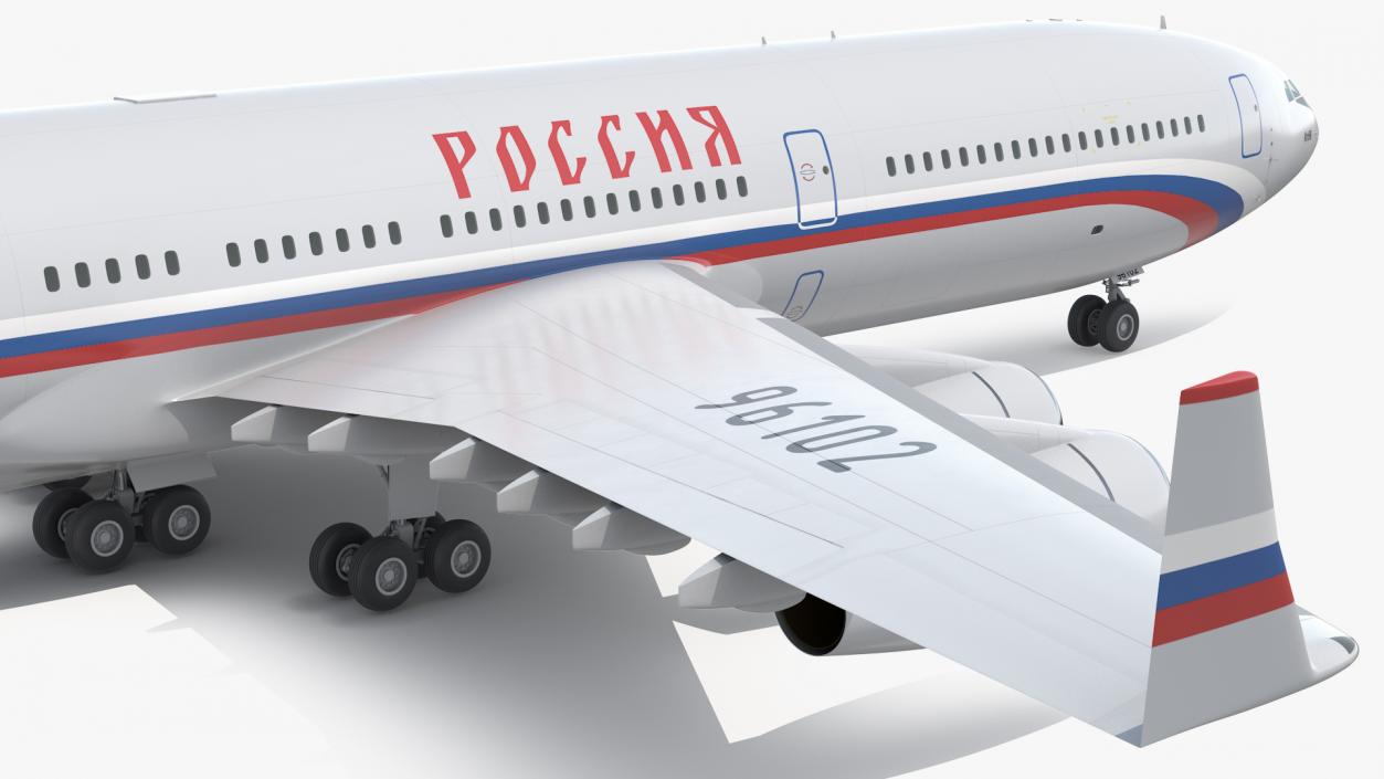 Airplane IL-96-400 Rossya Airlines 3D model
