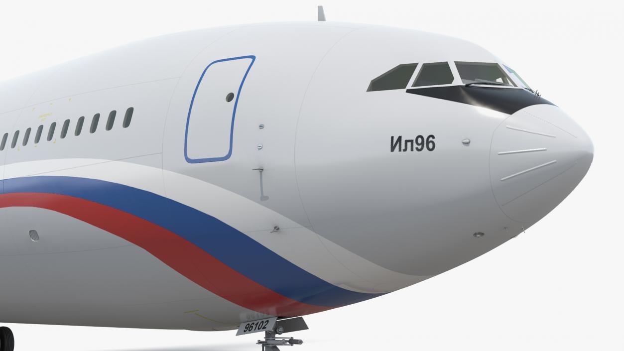Airplane IL-96-400 Rossya Airlines 3D model