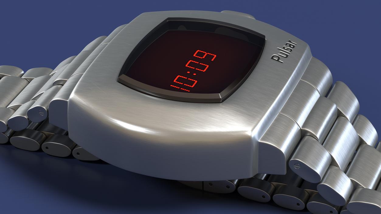 3D model Hamilton PSR 1970 Wrist Watch Lying