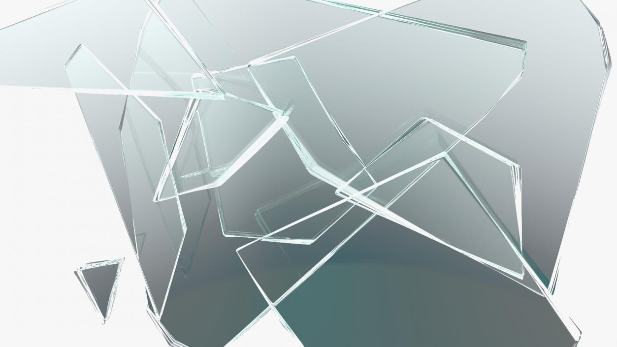 Broken Glass Heap 3D