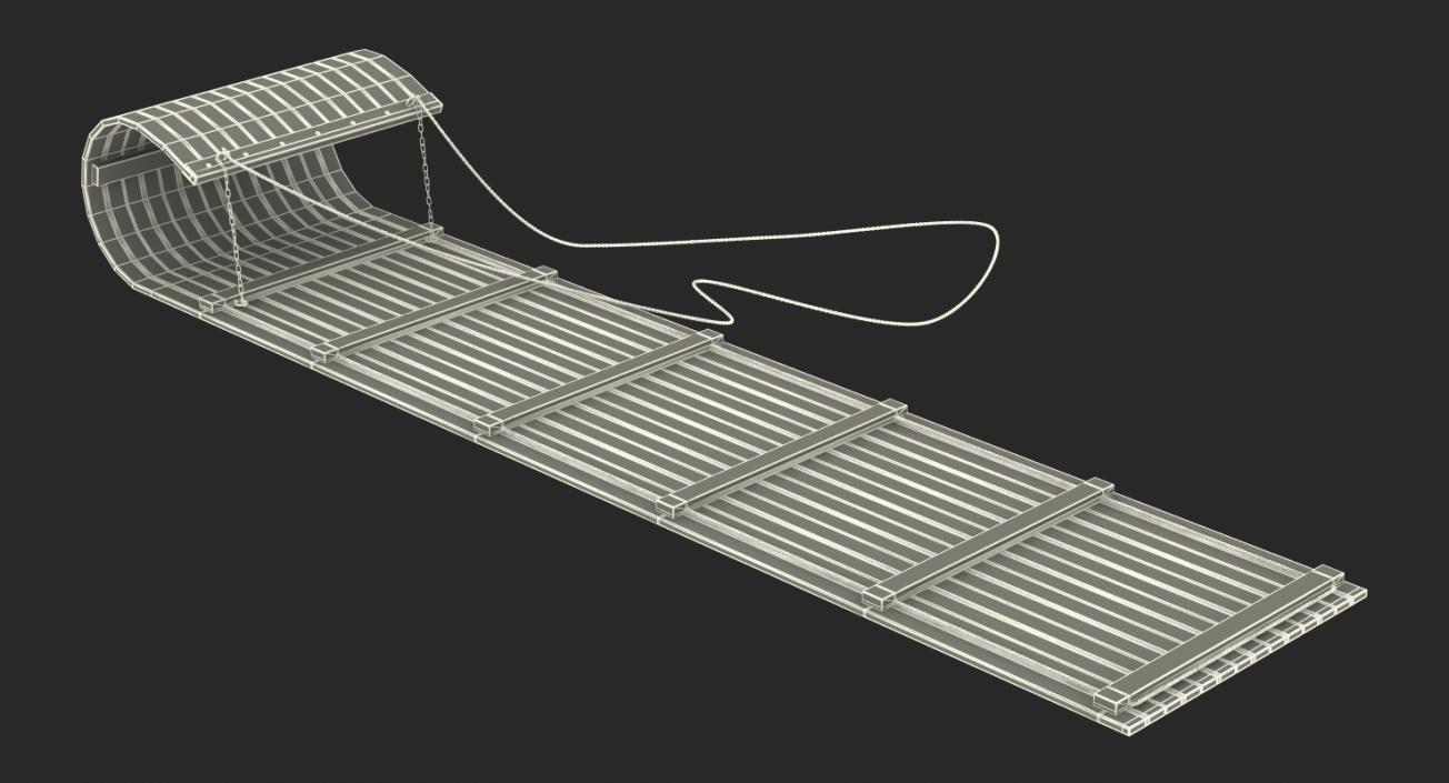 3D Snow Sleds Collection 3 model