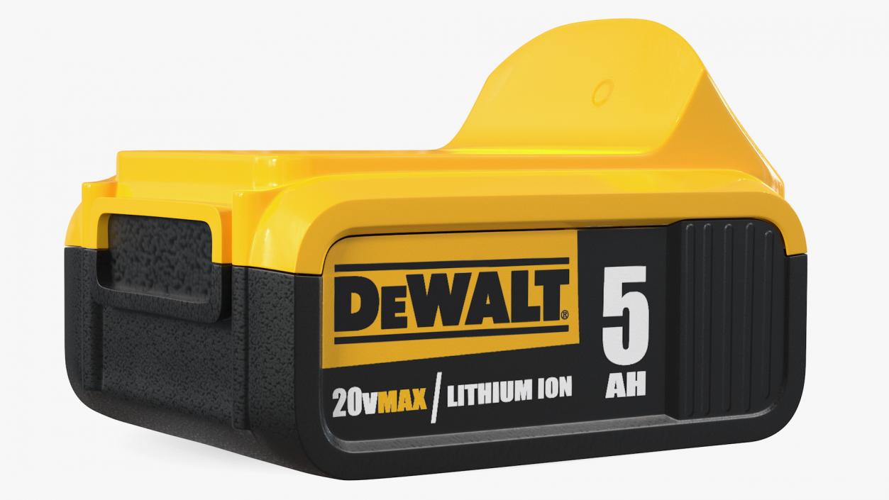 3D DEWALT DCB205 20V MAX XR 5Ah Lithium Ion Battery model