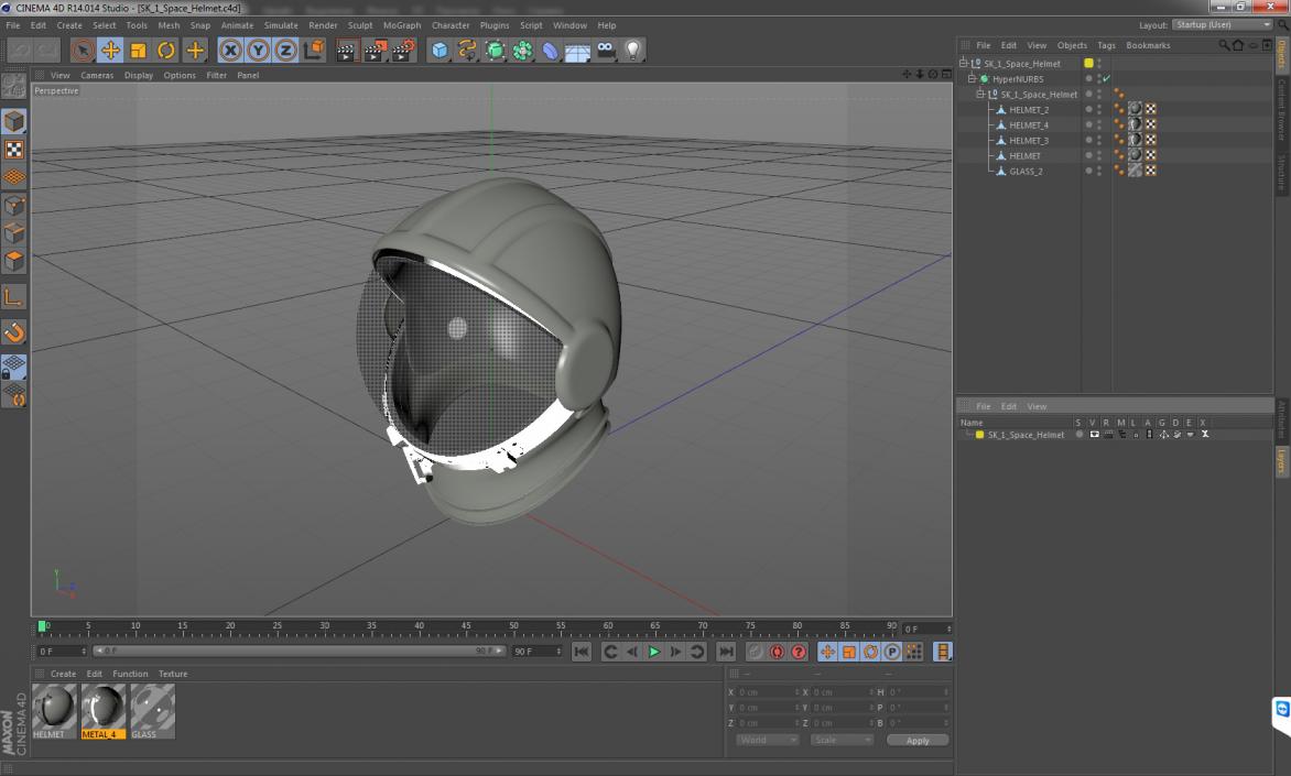 SK-1 Space Helmet 3D
