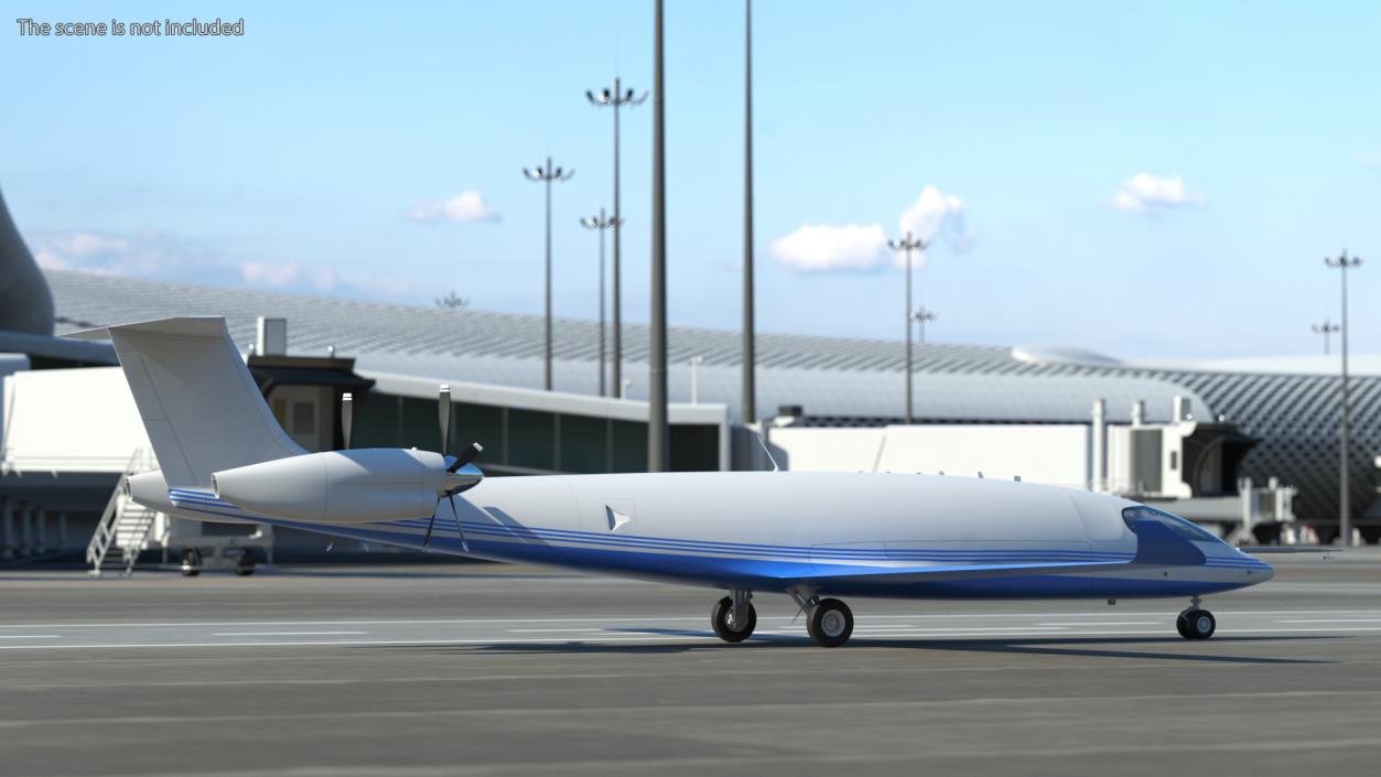 3D Electric Cargo Aircraft Rigged(1) model