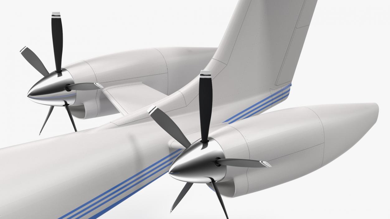 3D Electric Cargo Aircraft Rigged(1) model