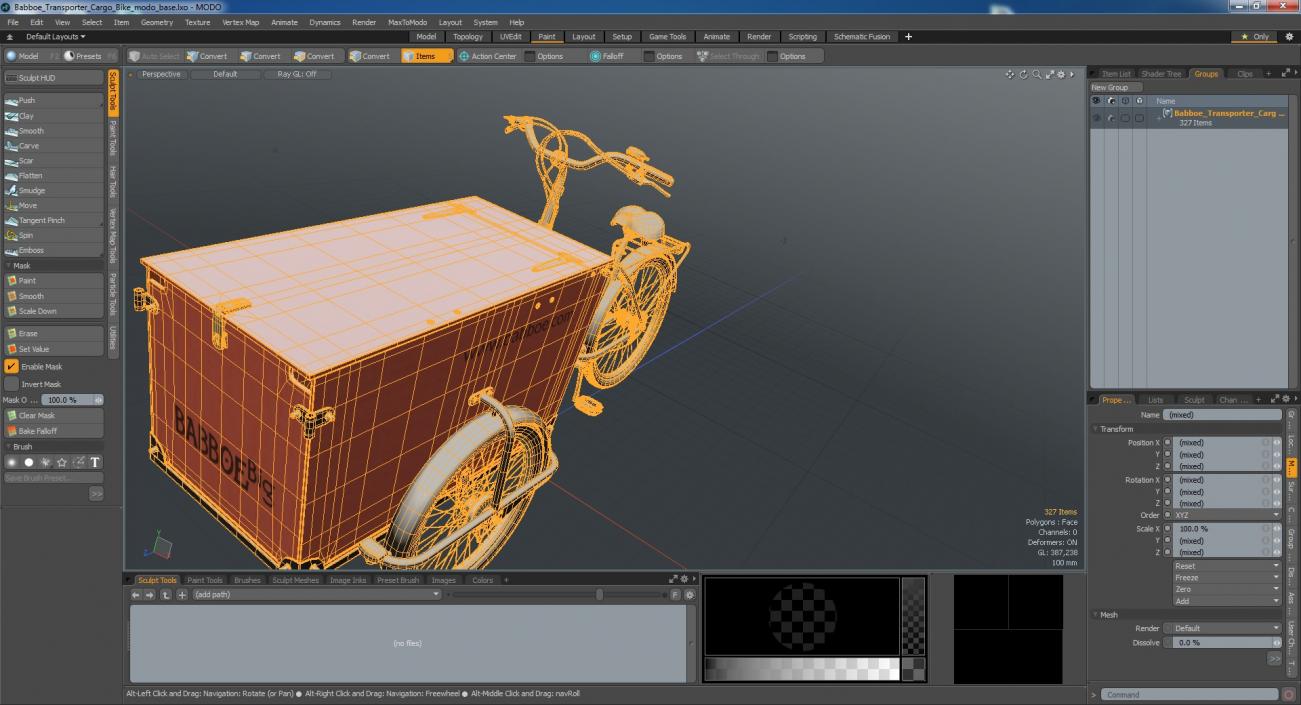 Babboe Transporter Cargo Bike 3D model