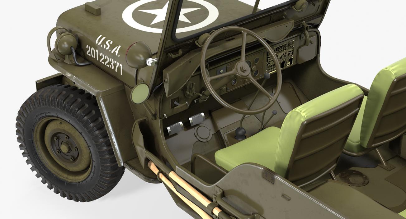 3D Jeep Willys 1944