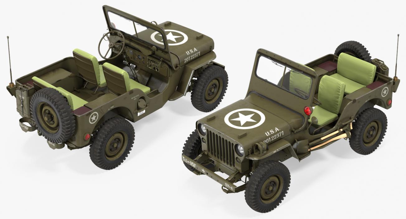 3D Jeep Willys 1944