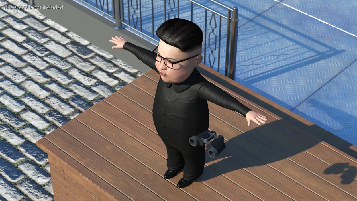 Cartoon Kim Jong Un 3D model