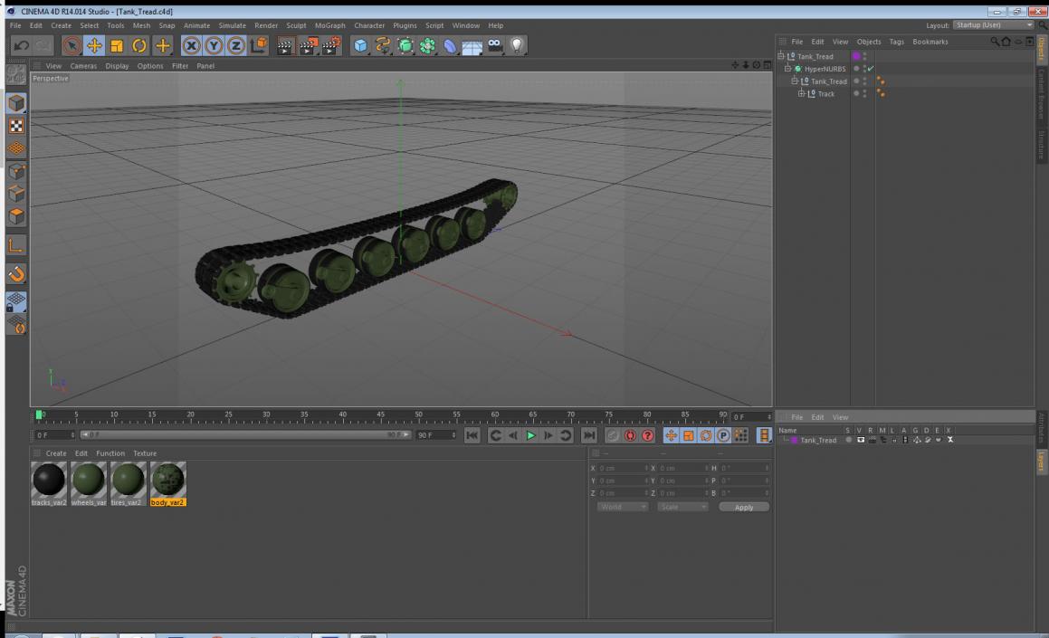 3D model Tank Tread