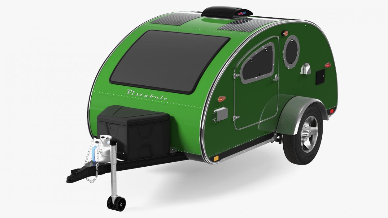3D model Vistabule Teardrop Camping Trailer Simple Interior