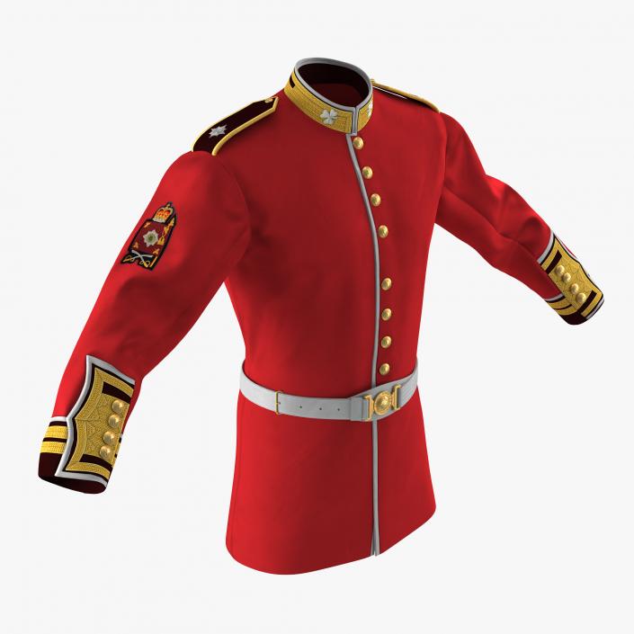 3D model Irish Guard Sergeant Tunic and Belt