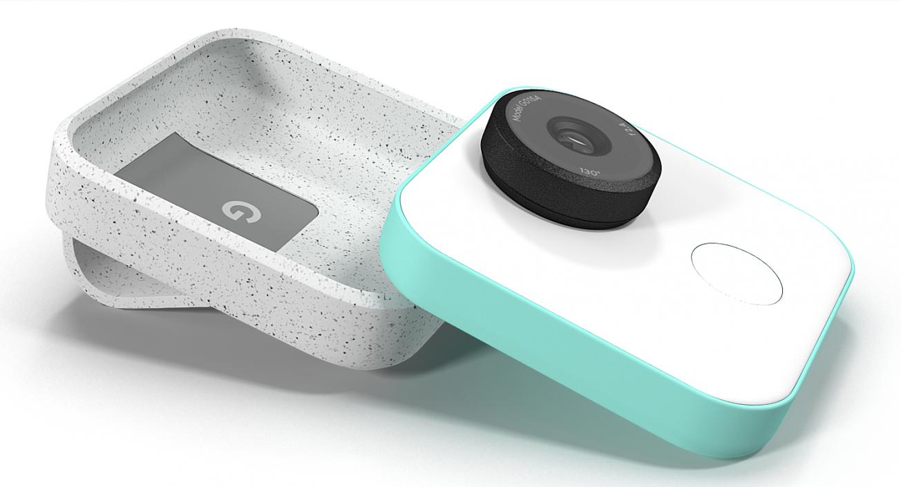 3D model Wireless Smart Camera Google Clips with Cover