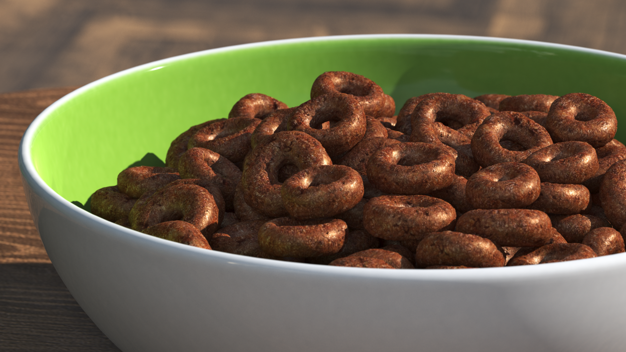 3D model Chocolate Rings Breakfast