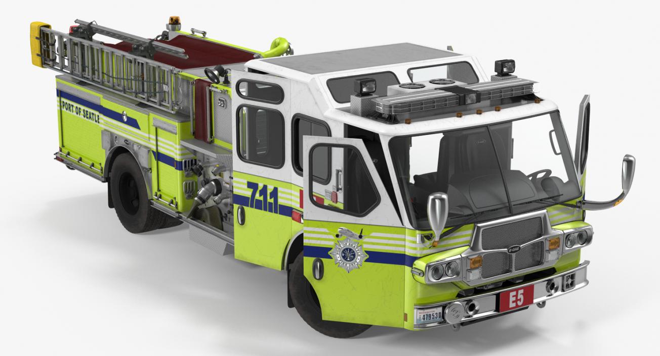Fire Department E-One Quest Pumper 3D model