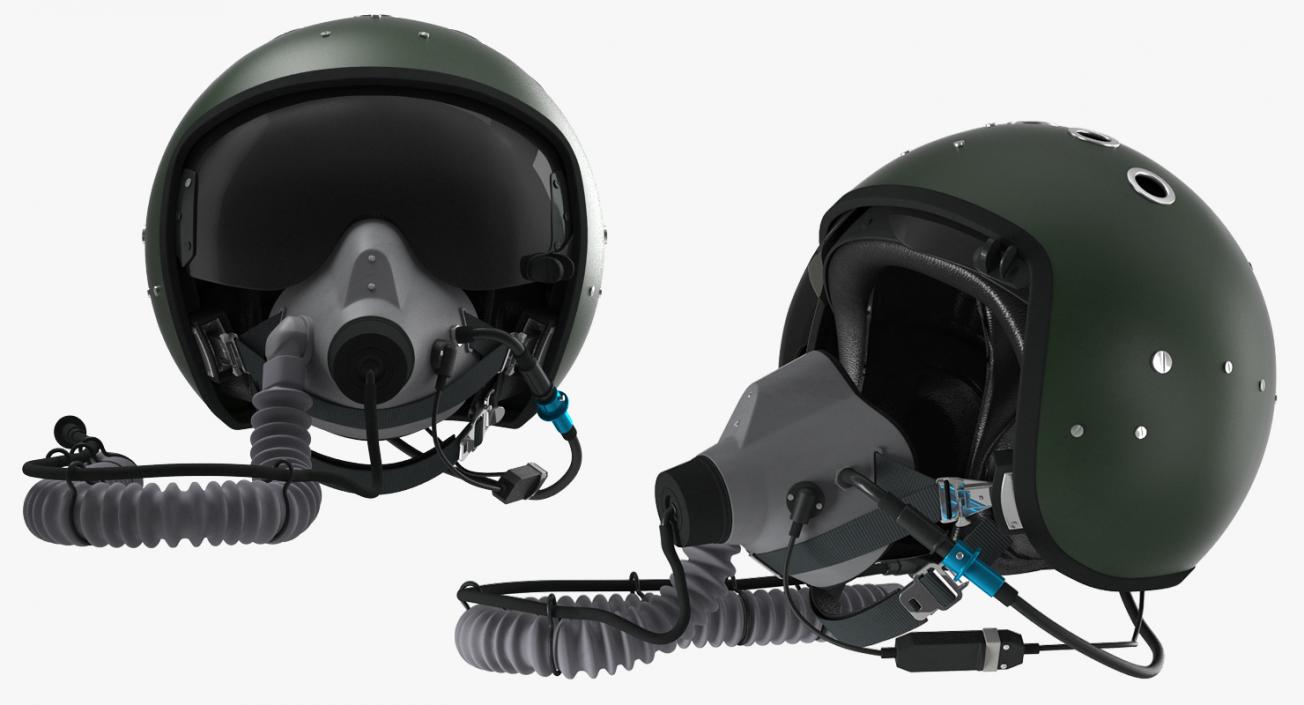 3D Jet Fighter Pilot Helmet 2