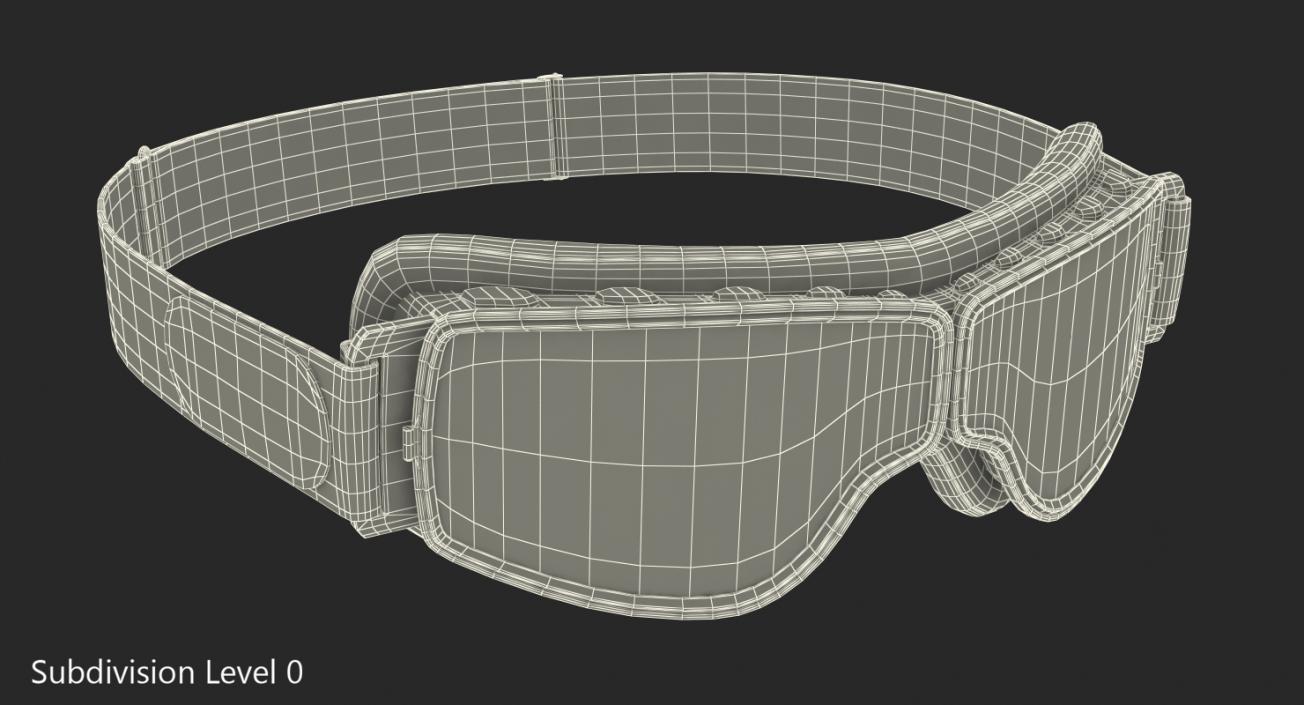 Brown Pilot Goggles 3D model