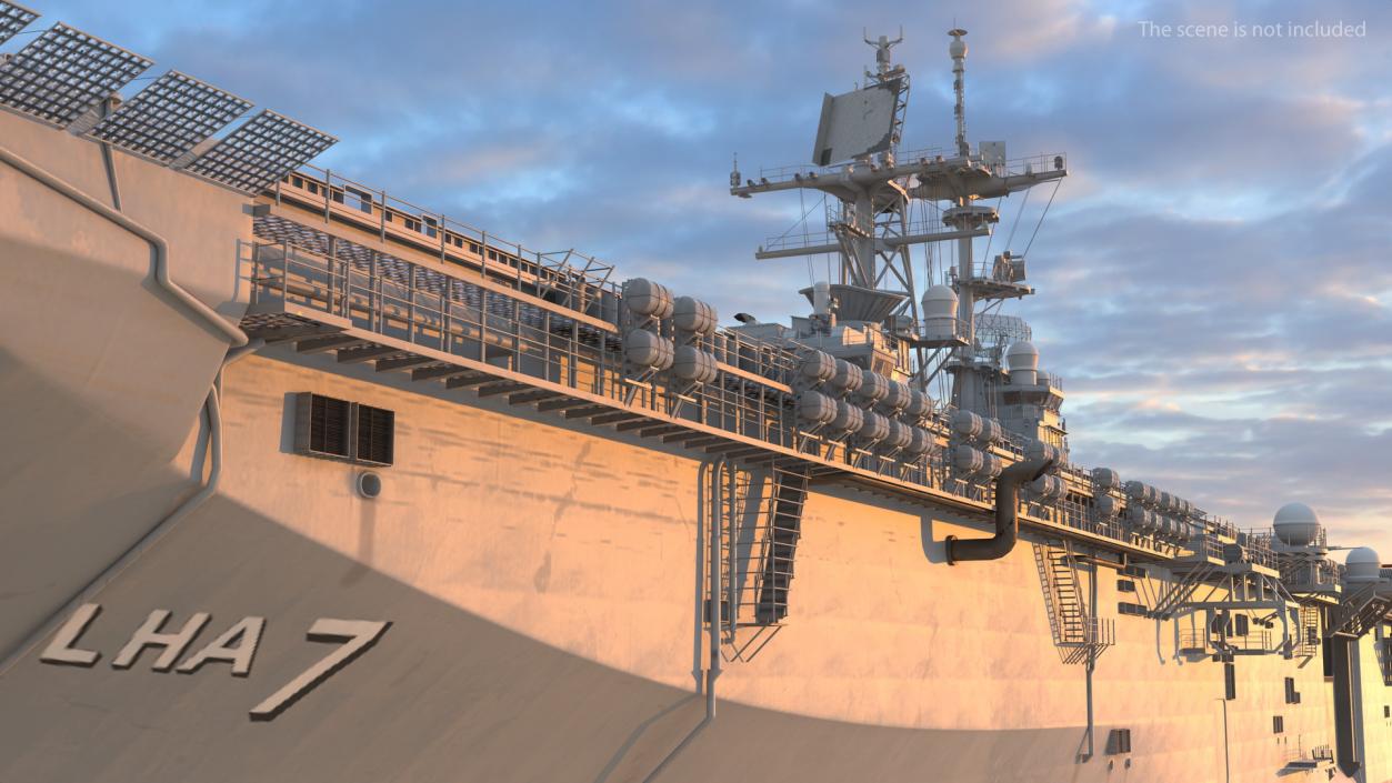 USS Tripoli LHA 7 3D