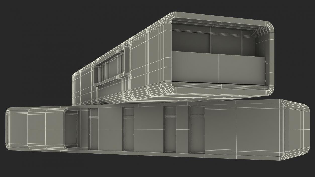 Concrete Modernist House 3D model