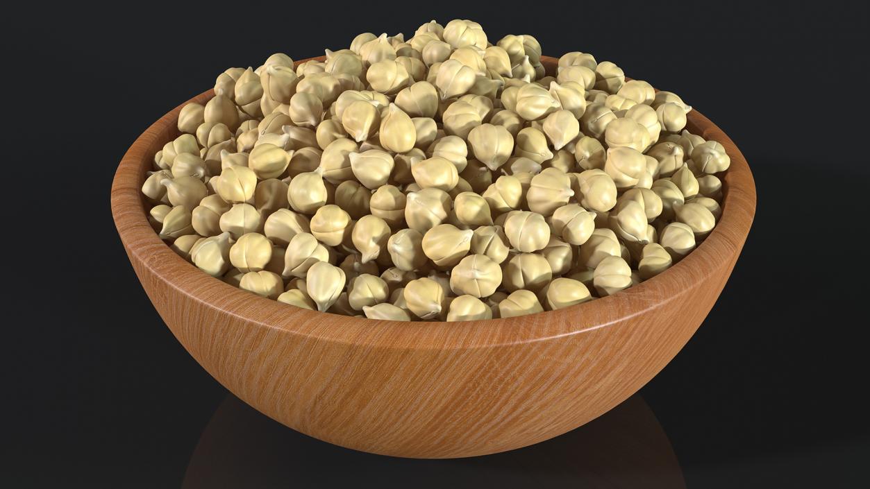 3D model Chickpeas Beans in a Bowl