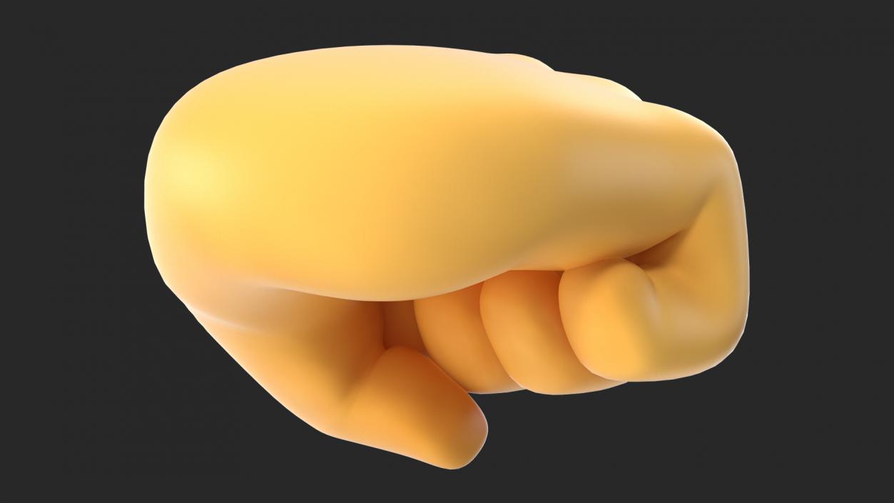 Oncoming Fist Emoji 3D model