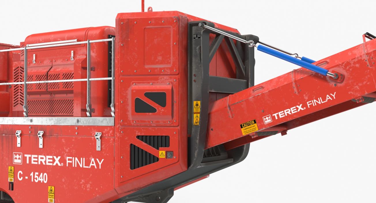 Terex Finlay Hydraulic Cone Crusher Machine Dirty 3D model