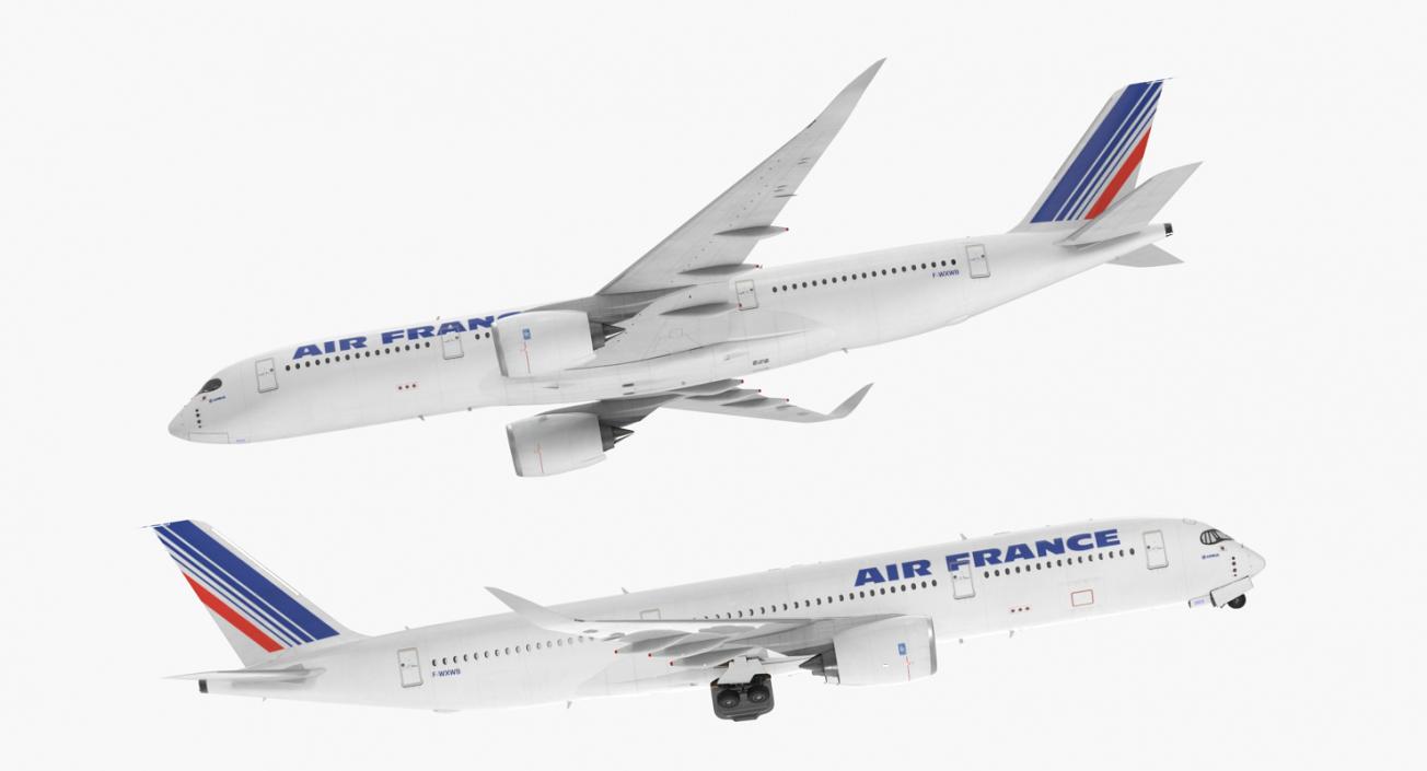 3D Airbus A350-900 Air France