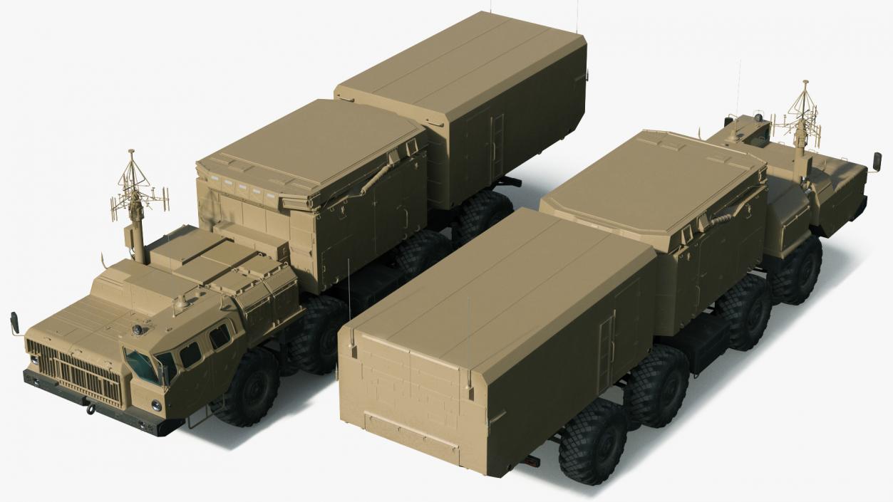 3D Desert Flap Lid B Tracking and Missile Guidance Radar model