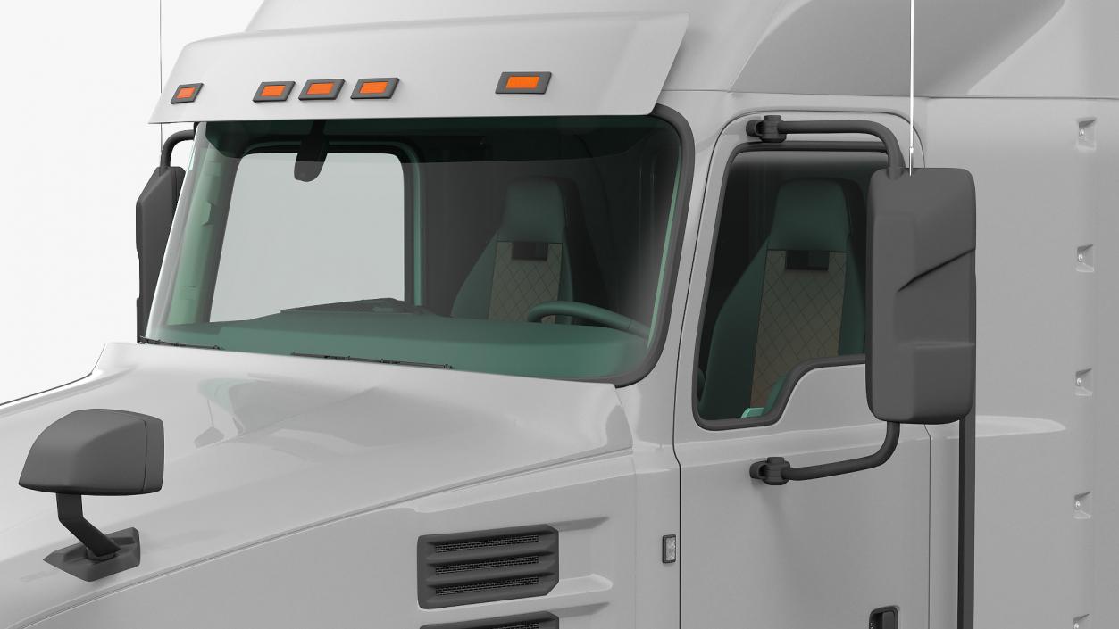 Semi Truck Generic Simple Interior 3D model