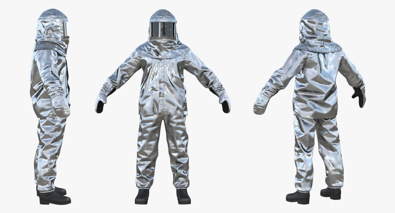 3D model Aluminized Chemical Protective Suit