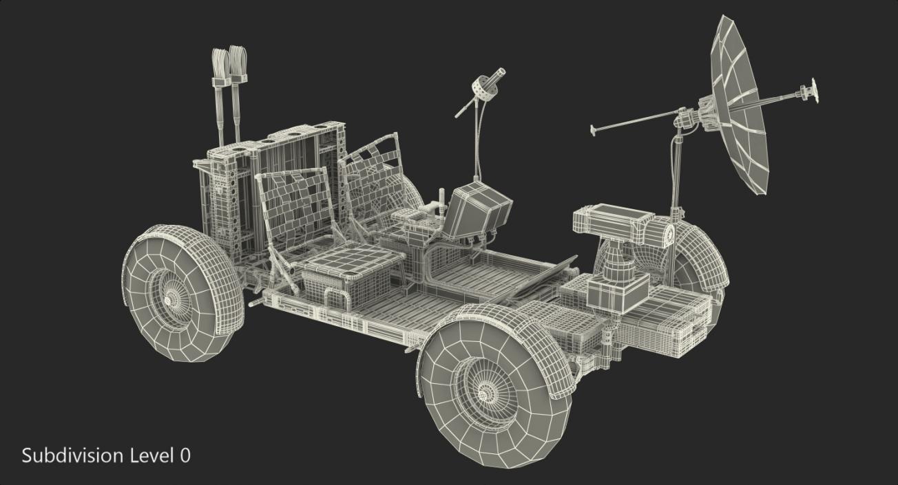 3D model Lunar Roving Vehicle from Apollo 15