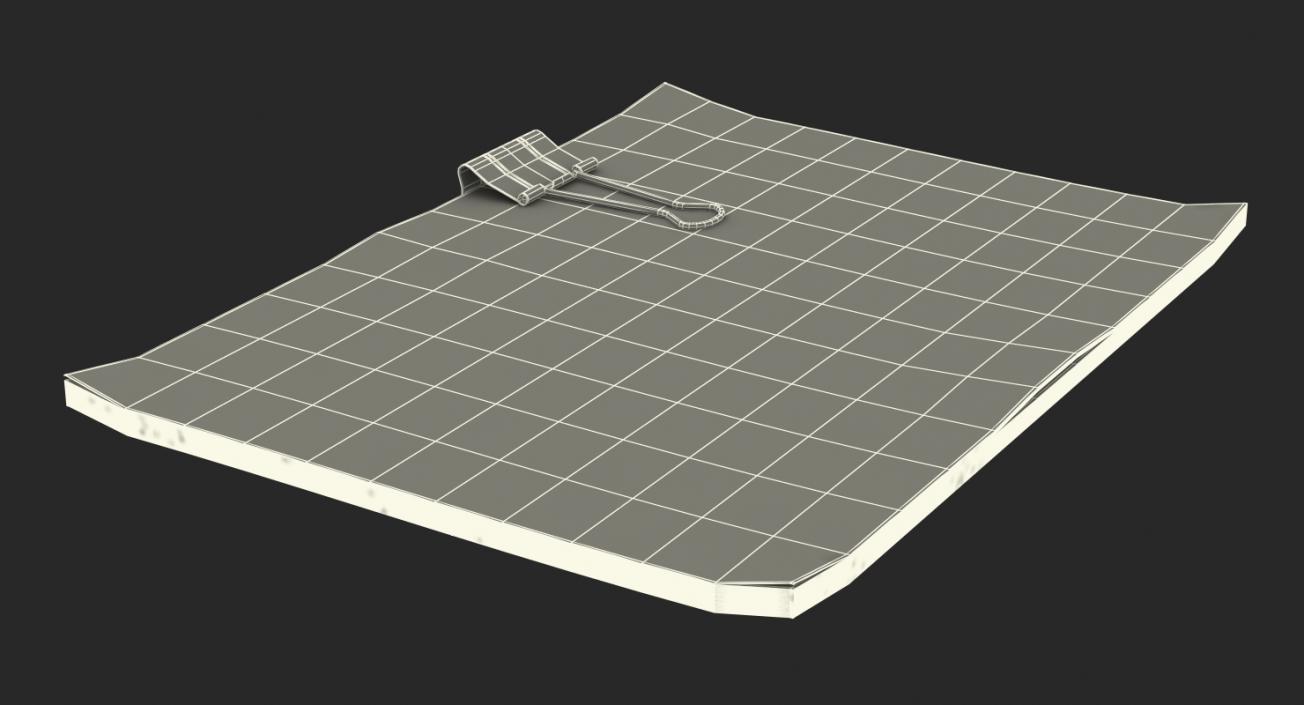 3D Binder Clip A4 Sheets
