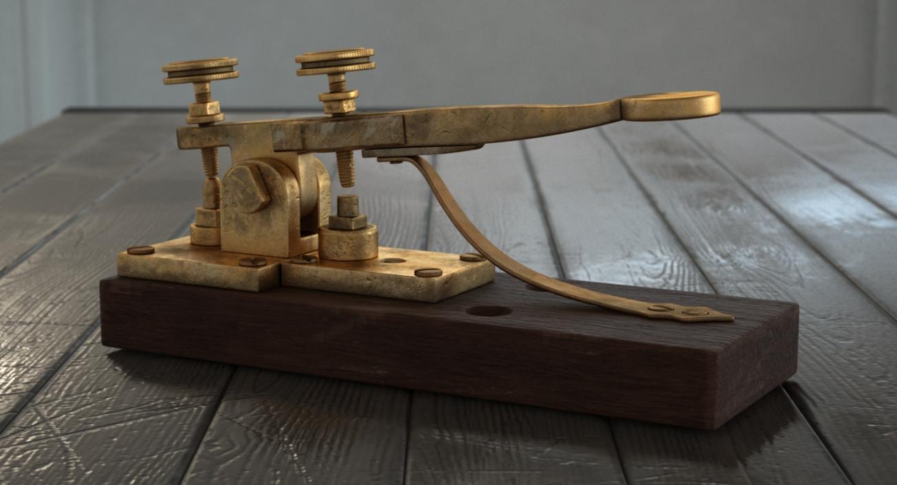 Vintage Telegraph Device 3D model