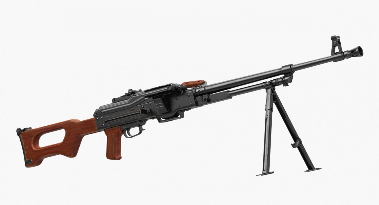 3D model Machine Gun PKM