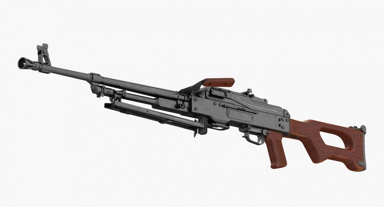 3D model Machine Gun PKM