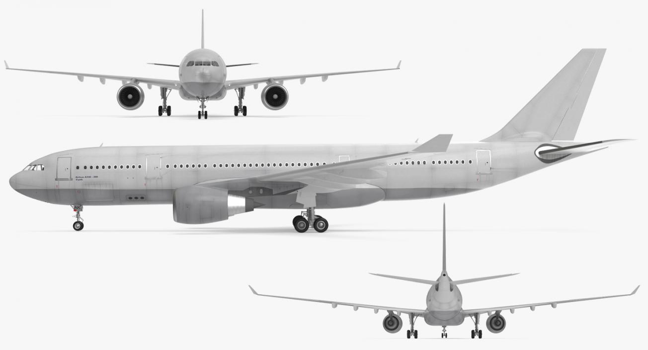 3D Jet Airliner Airbus A330-200 Generic