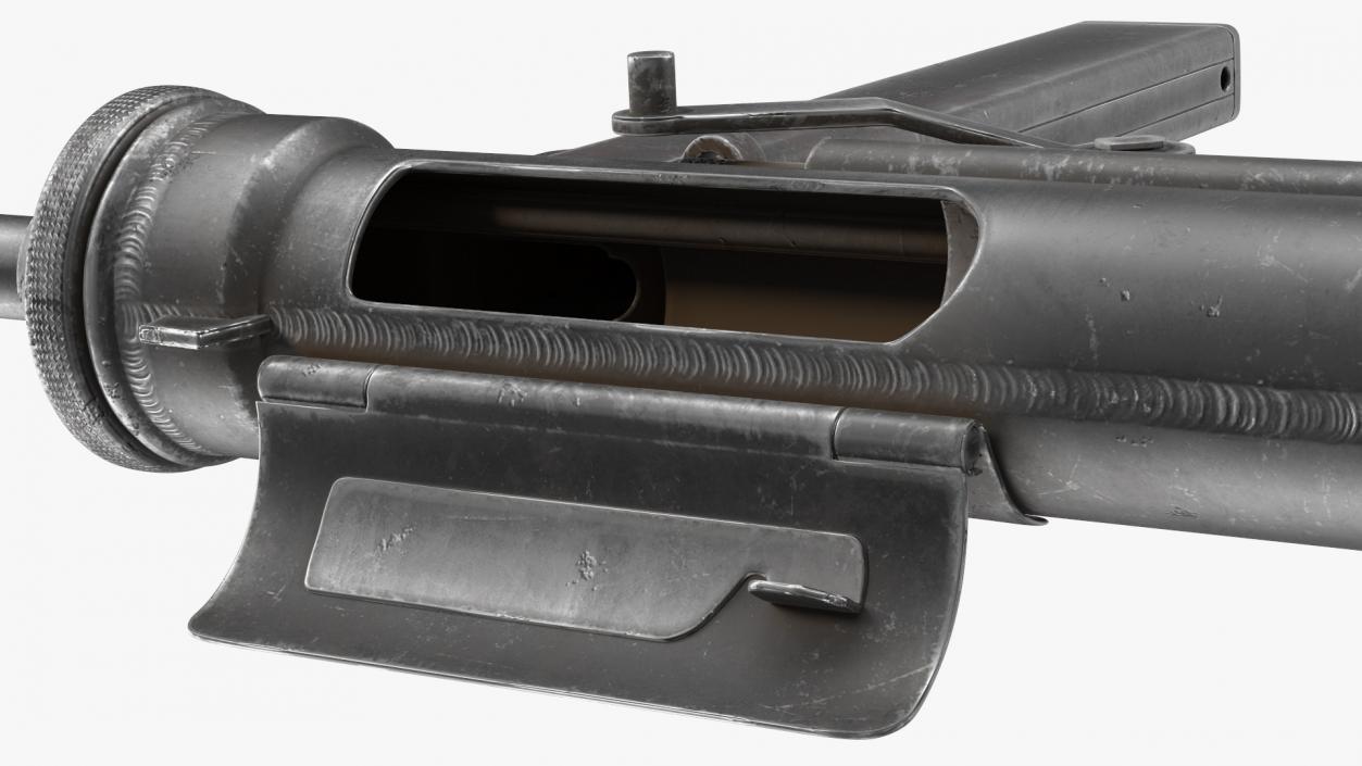 M3 Grease Gun 45 Caliber WW2 SMG 3D